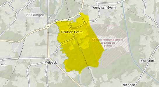 Immobilienpreisekarte Deutsch Evern